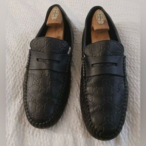 Gucci Men’s Leather Slip On Loafers